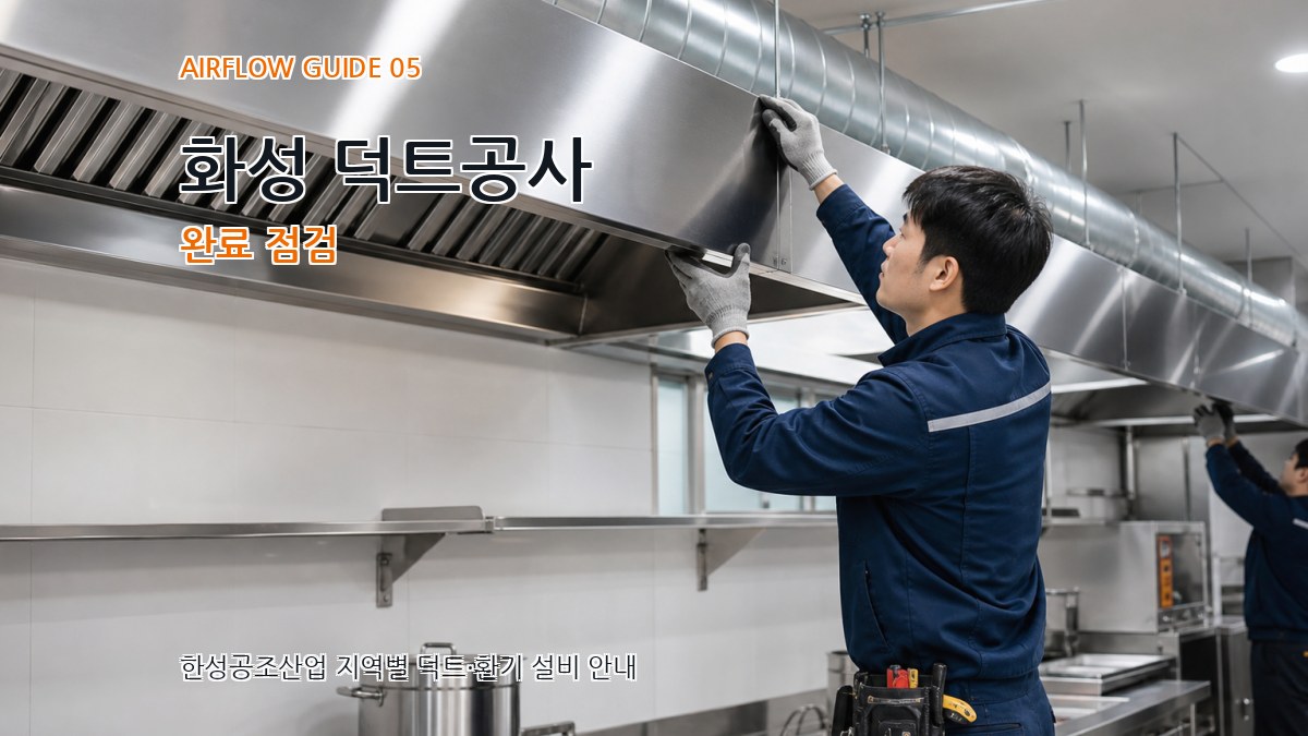 화성 덕트공사 완료 점검