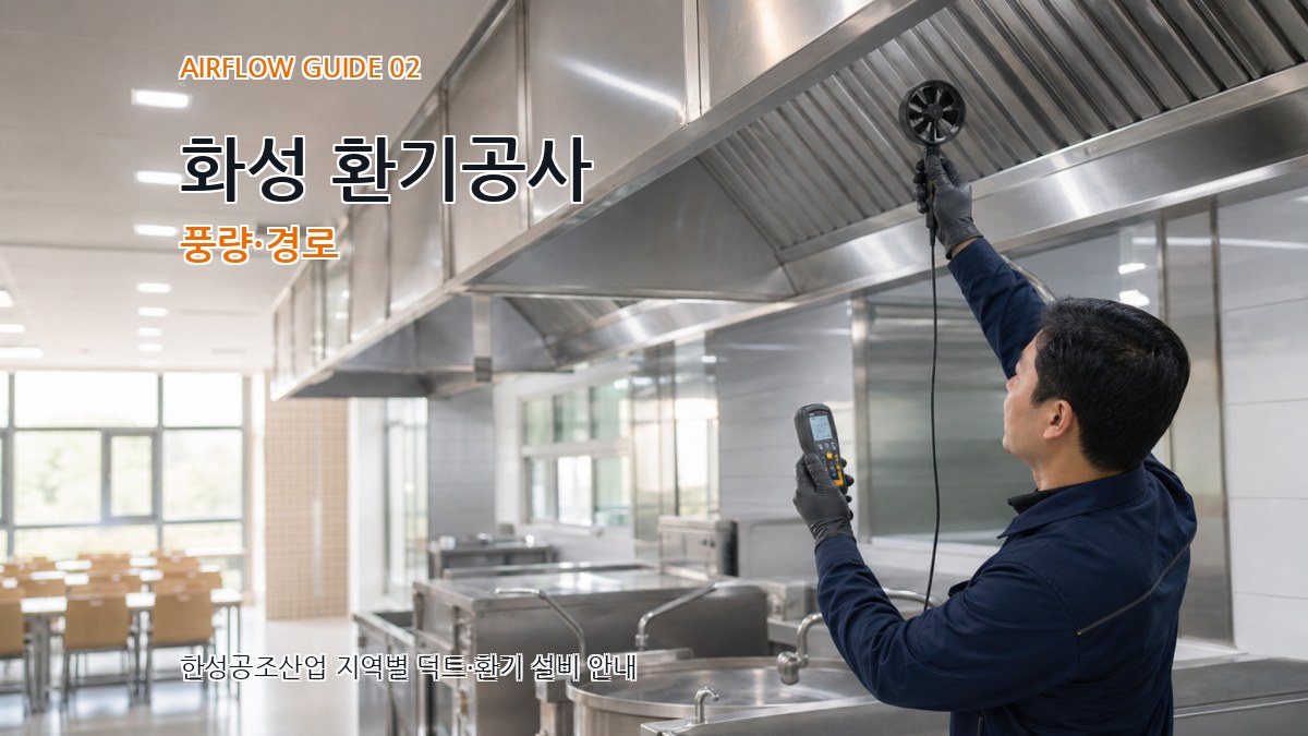 화성 환기공사 풍량·경로