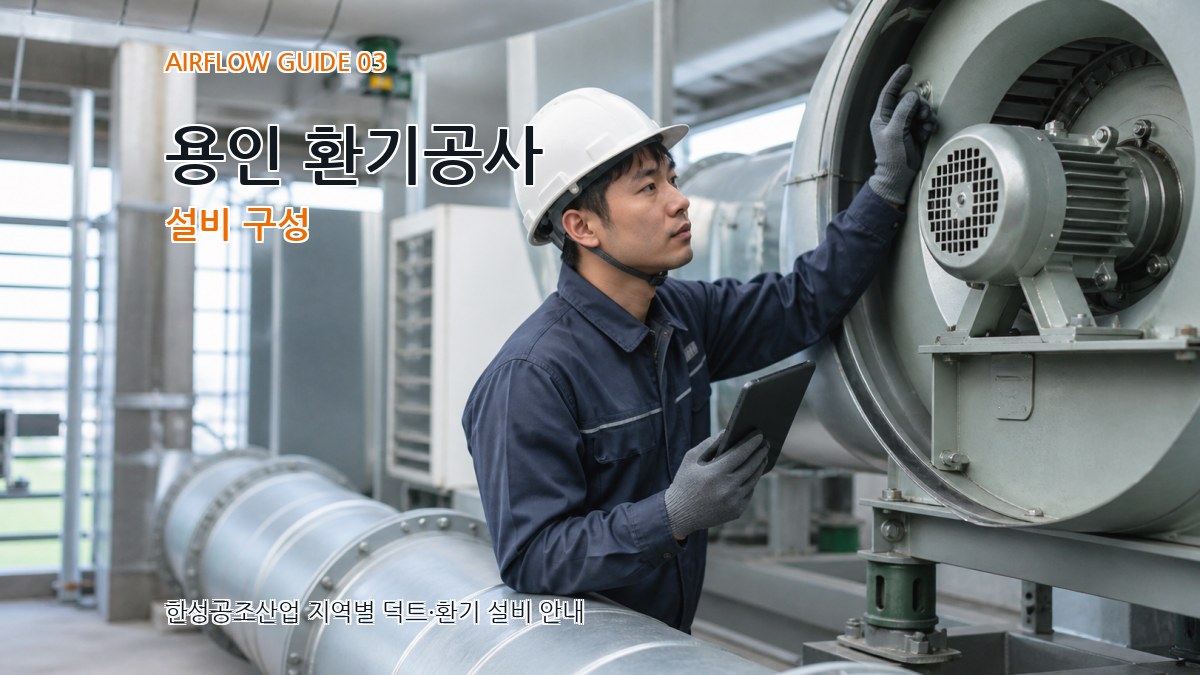 용인 환기공사 설비 구성