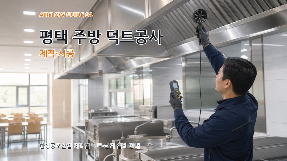 평택 주방 덕트공사 제작·시공