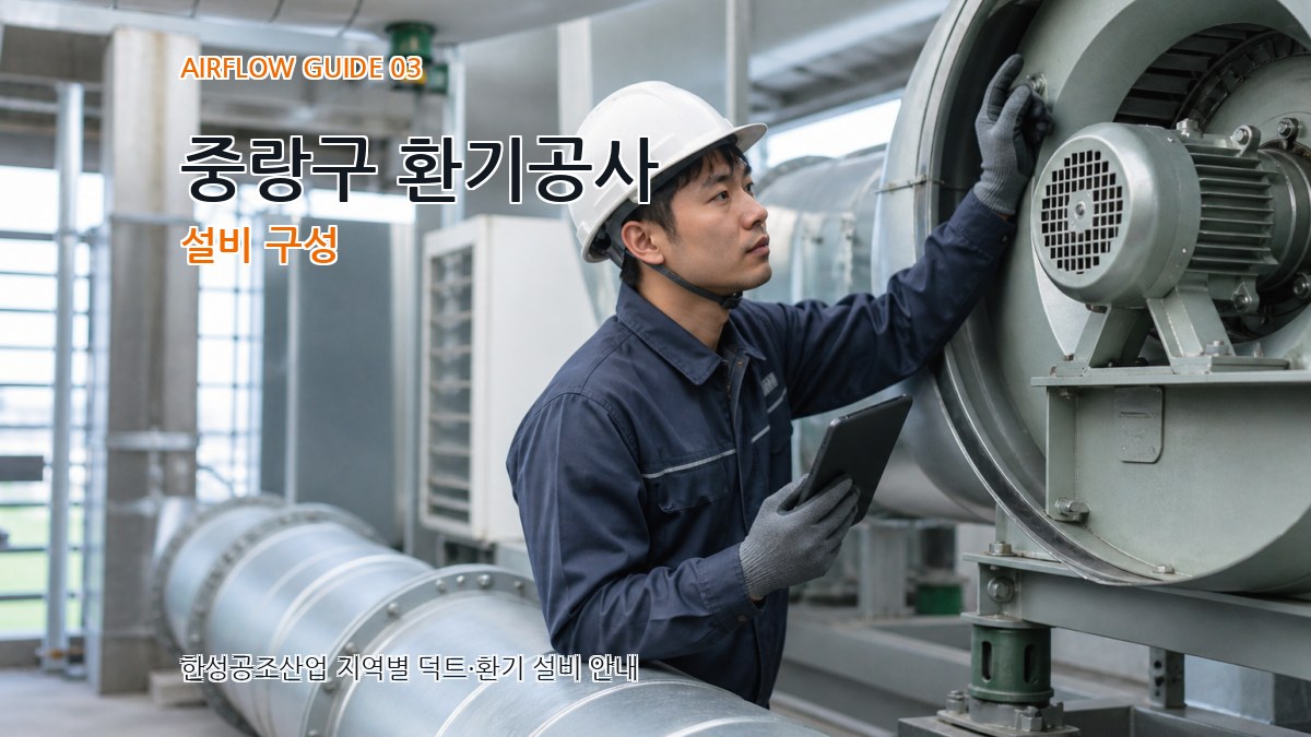 중랑구 환기공사 설비 구성