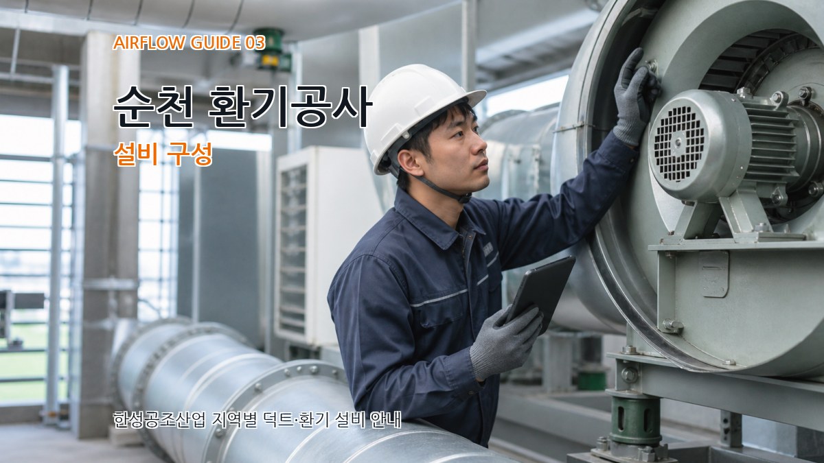 순천 환기공사 설비 구성