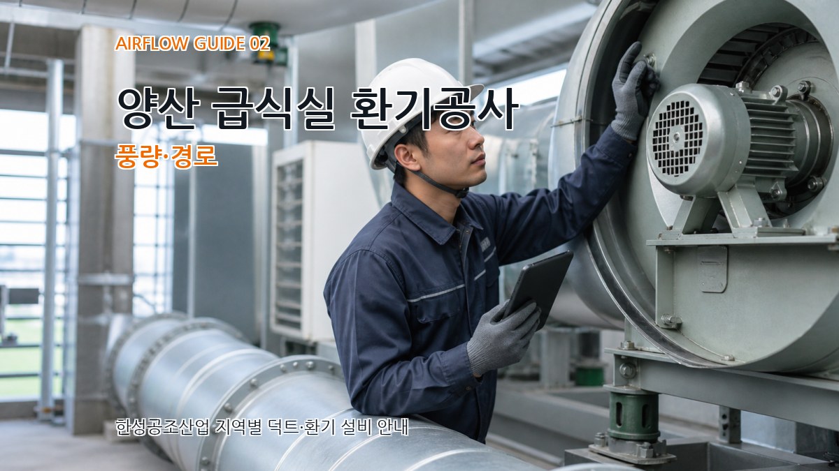 양산 급식실 환기공사 풍량·경로