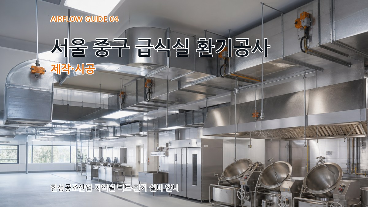 서울 중구 급식실 환기공사 제작·시공