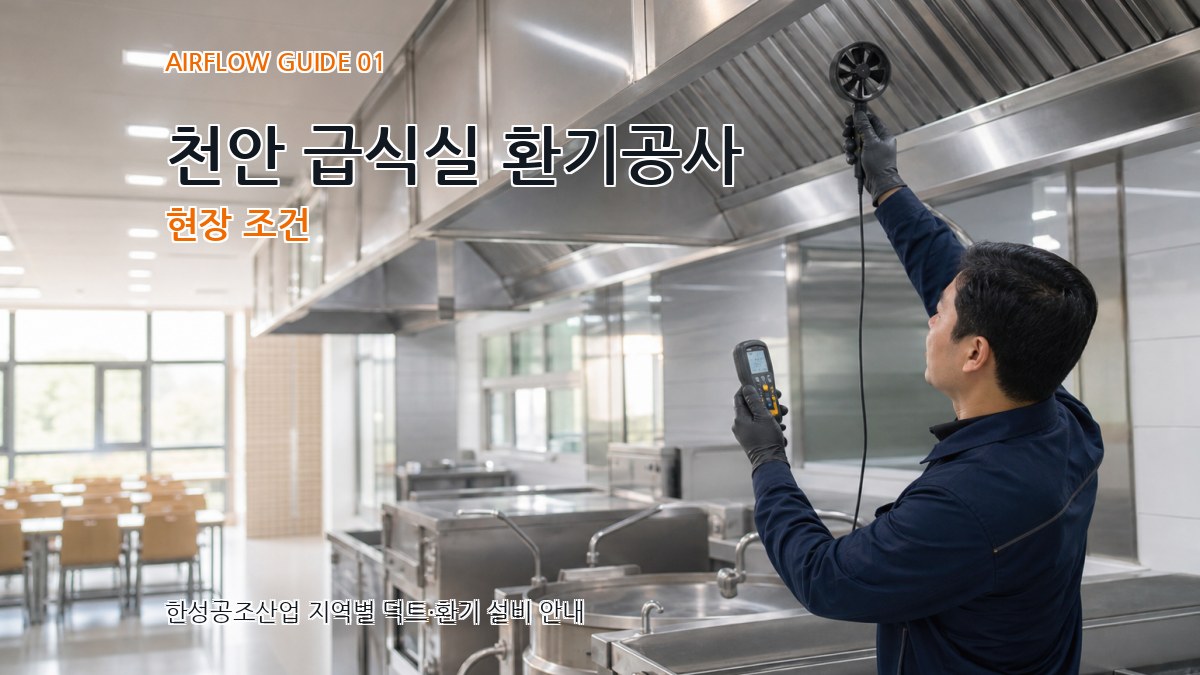 천안 급식실 환기공사