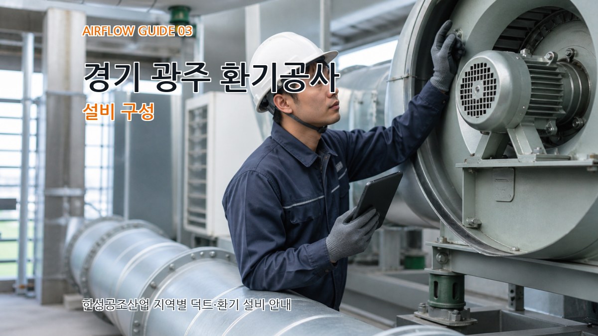 경기 광주 환기공사 설비 구성