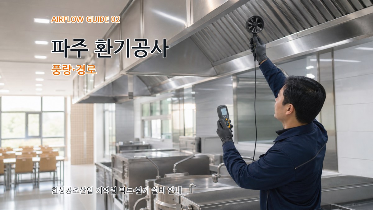 파주 환기공사 풍량·경로
