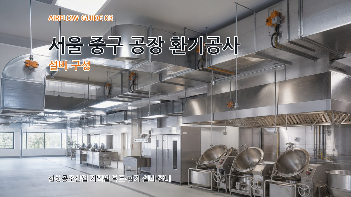 서울 중구 공장 환기공사 설비 구성