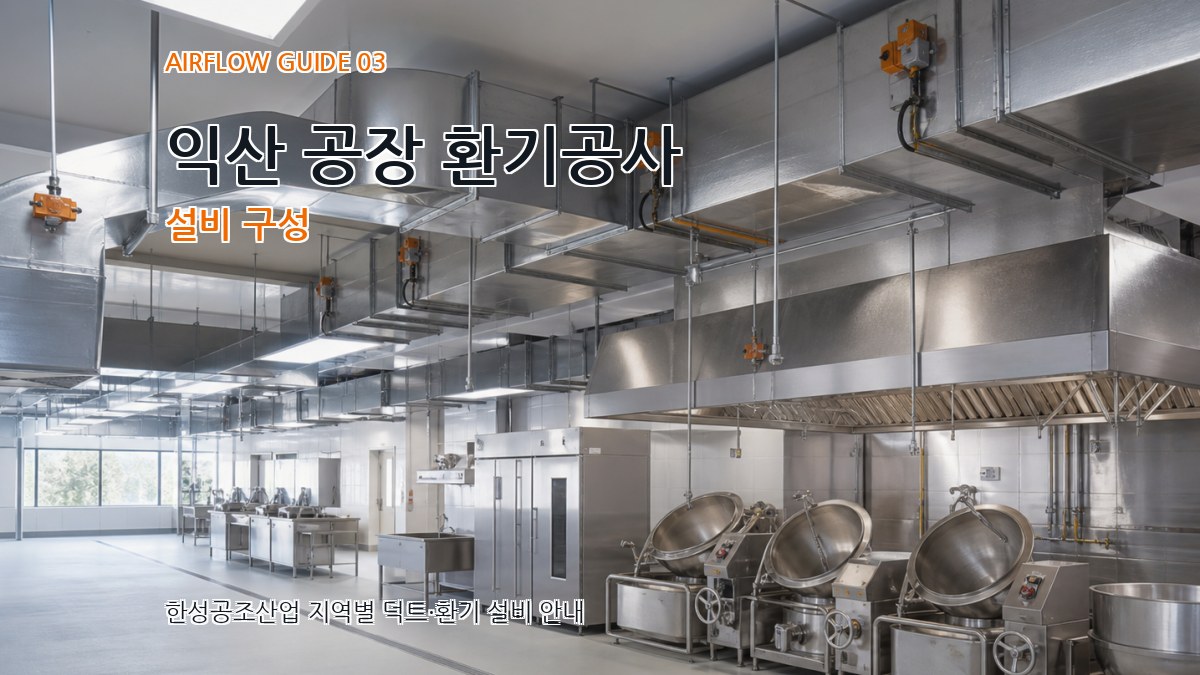 익산 공장 환기공사 설비 구성