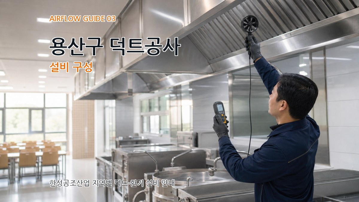 용산구 덕트공사 설비 구성