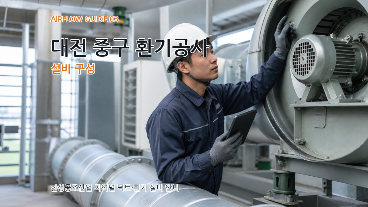 대전 중구 환기공사 설비 구성