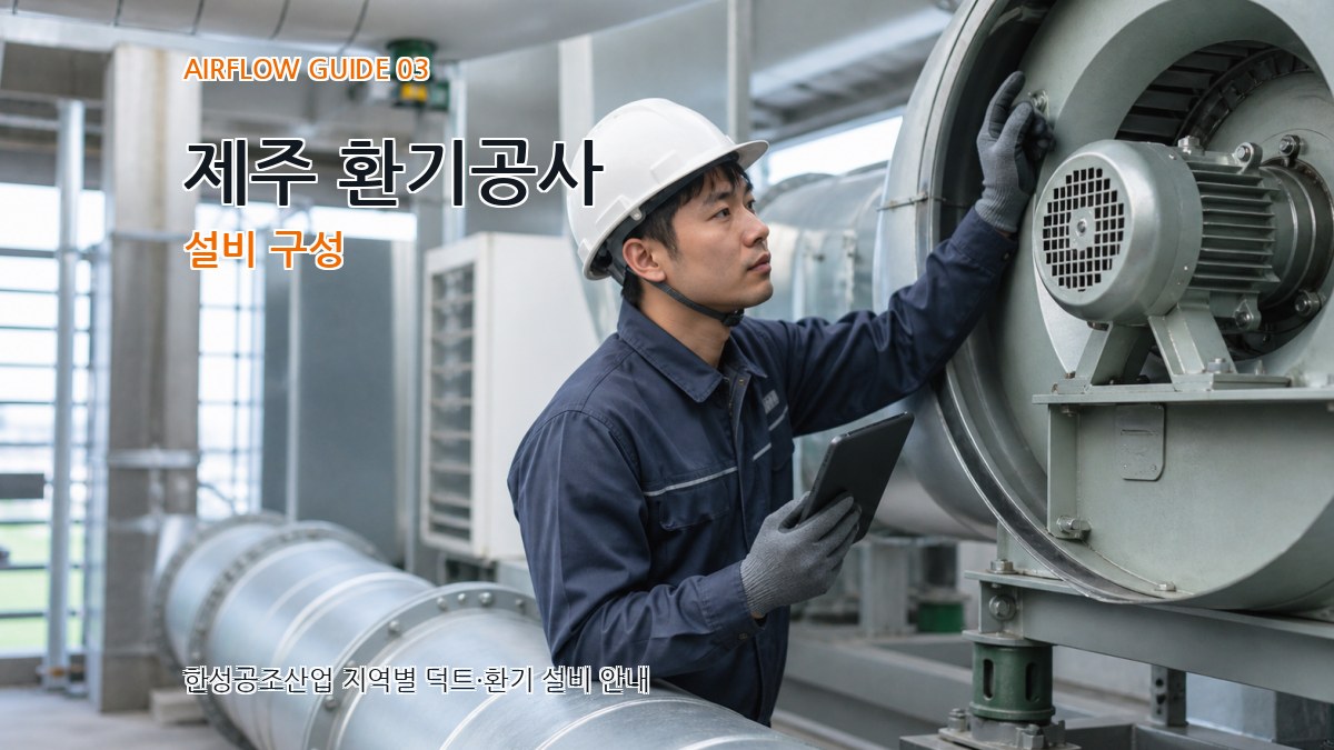 제주 환기공사 설비 구성