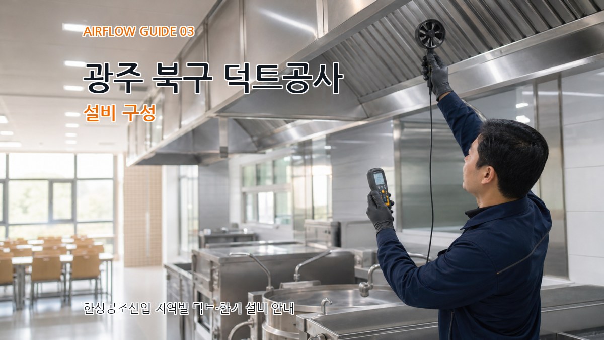 광주 북구 덕트공사 설비 구성