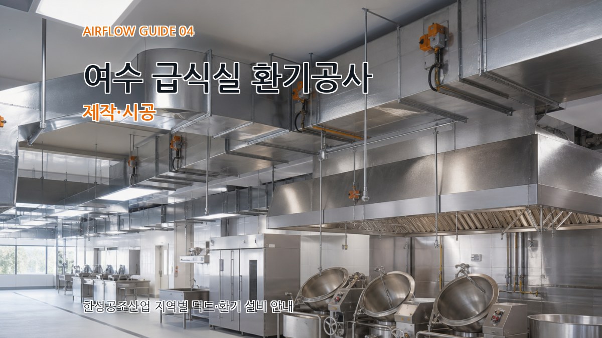 여수 급식실 환기공사 제작·시공