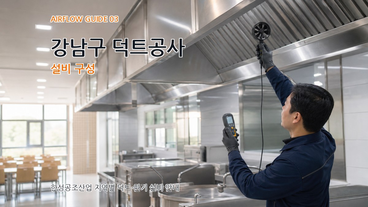 강남구 덕트공사 설비 구성