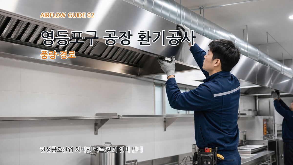 영등포구 공장 환기공사 풍량·경로