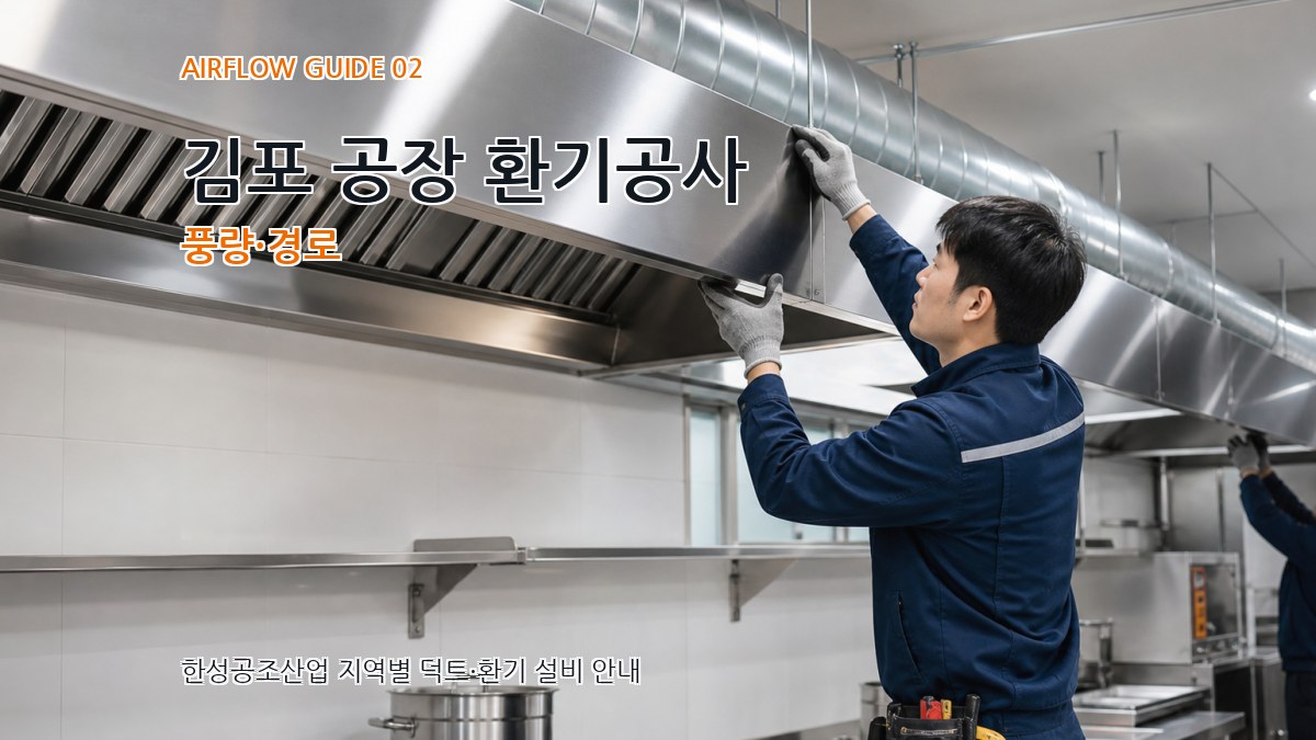 김포 공장 환기공사 풍량·경로