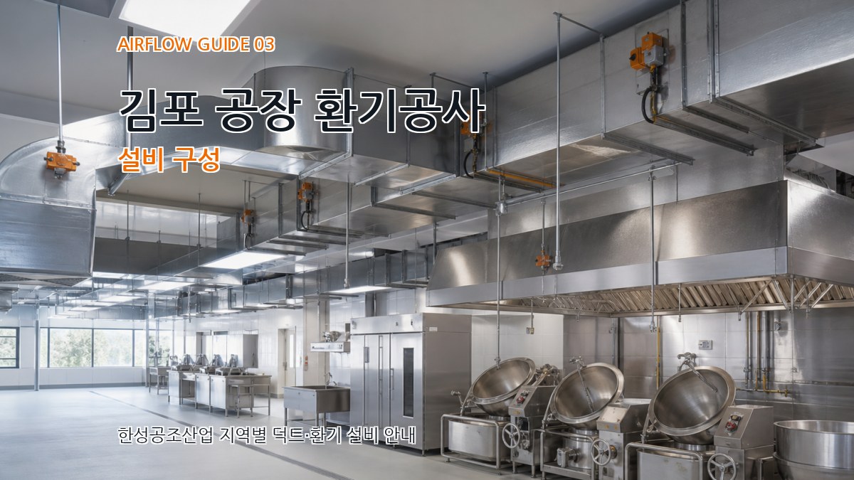 김포 공장 환기공사 설비 구성