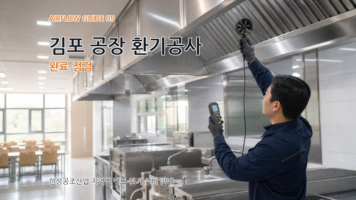 김포 공장 환기공사 완료 점검