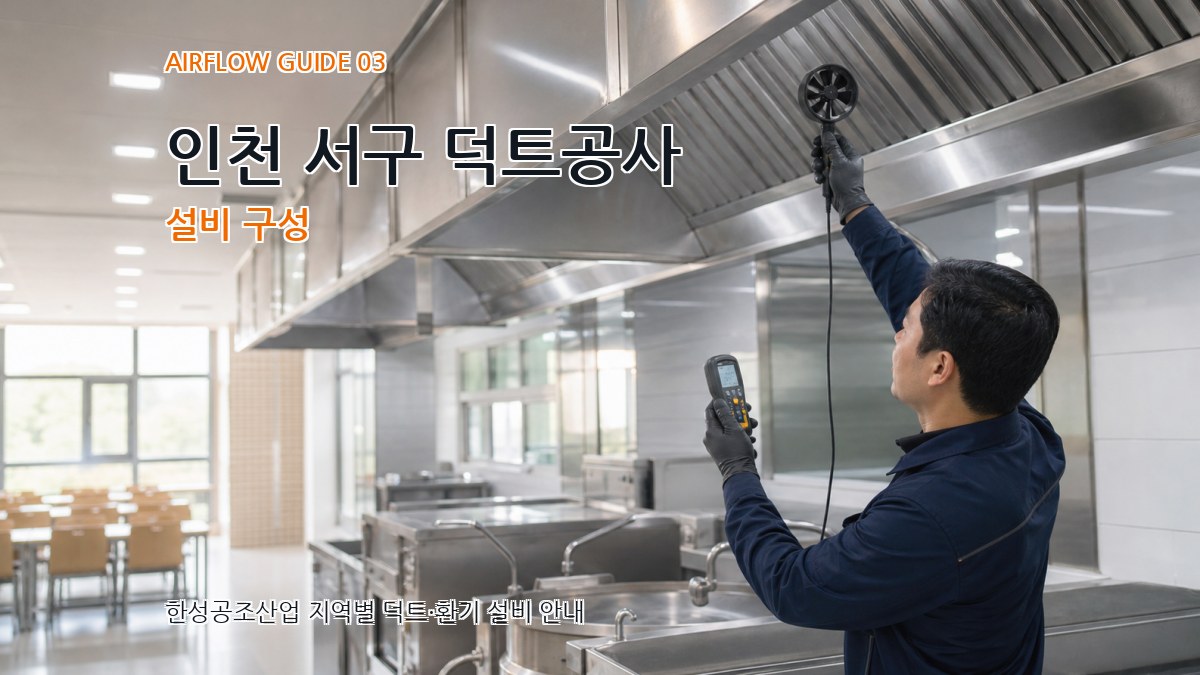 인천 서구 덕트공사 설비 구성