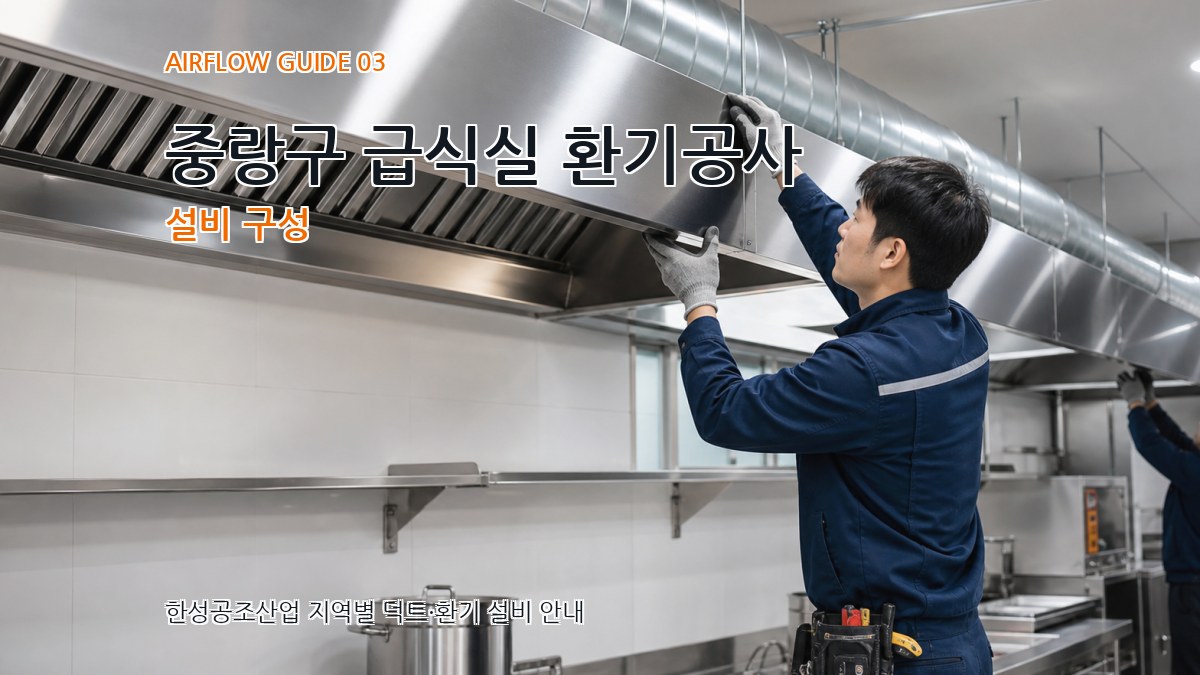 중랑구 급식실 환기공사 설비 구성