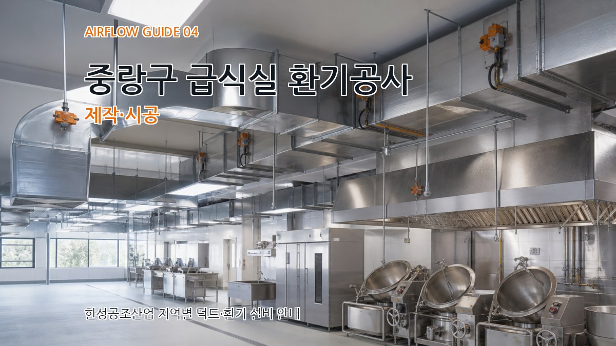 중랑구 급식실 환기공사 제작·시공