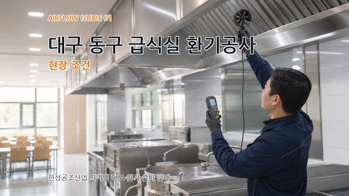 대구 동구 급식실 환기공사
