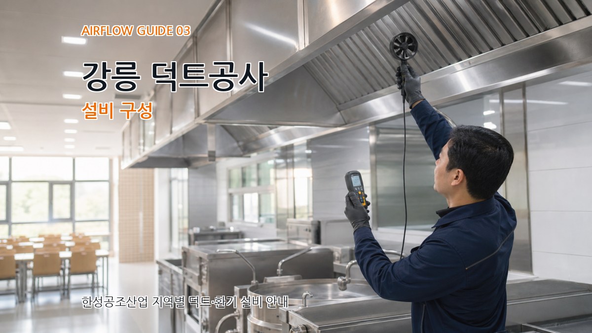 강릉 덕트공사 설비 구성