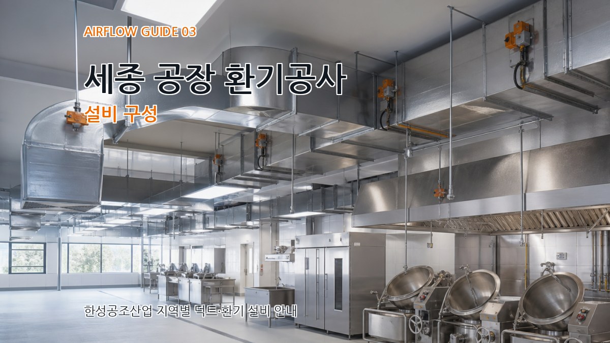 세종 공장 환기공사 설비 구성