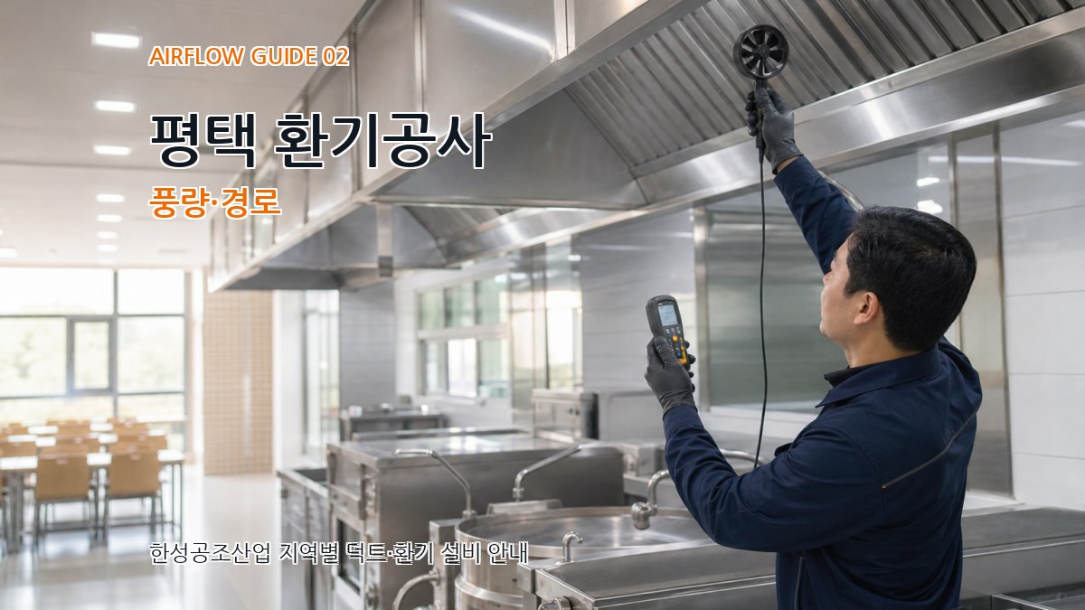 평택 환기공사 풍량·경로
