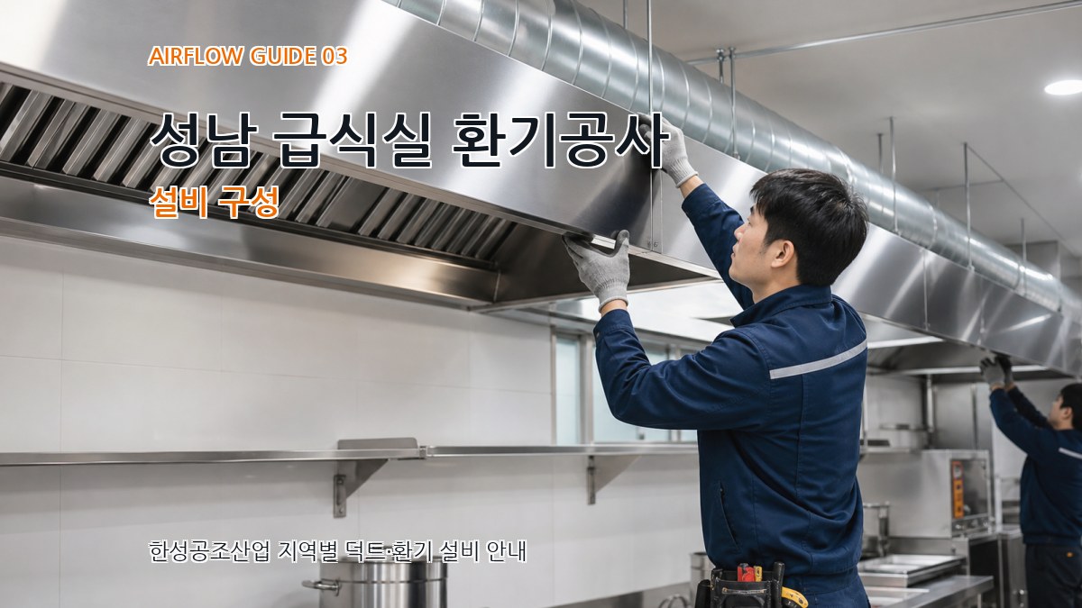 성남 급식실 환기공사 설비 구성