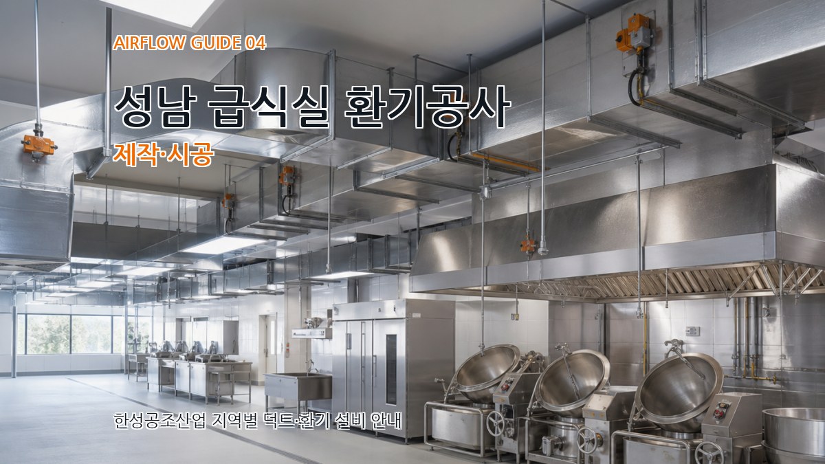 성남 급식실 환기공사 제작·시공