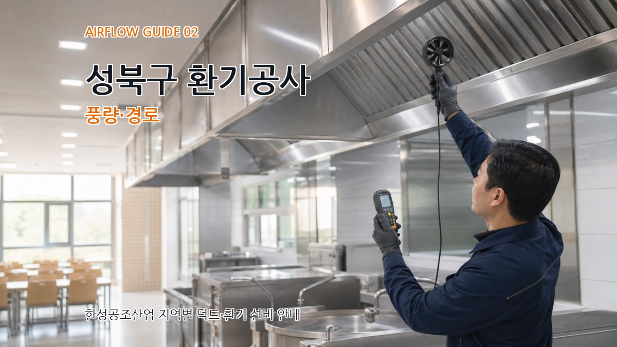 성북구 환기공사 풍량·경로