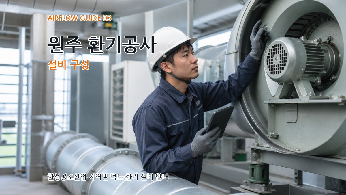 원주 환기공사 설비 구성