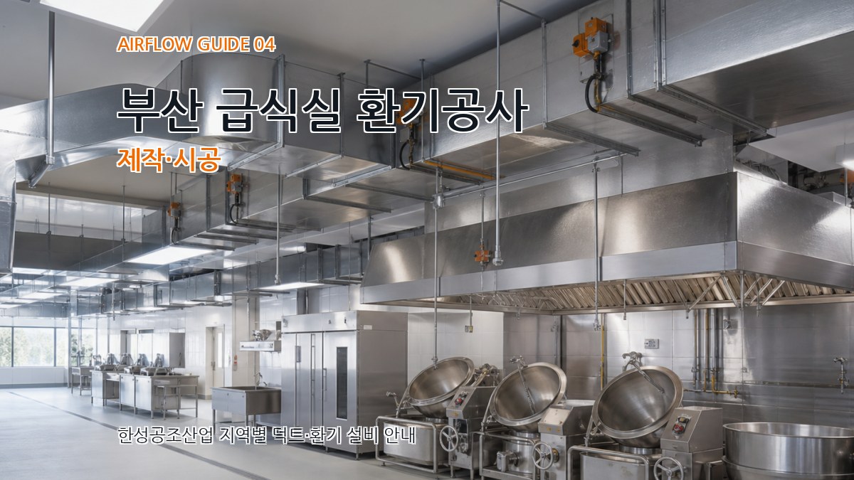 부산 급식실 환기공사 제작·시공