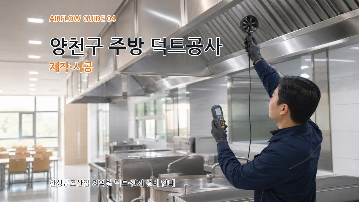 양천구 주방 덕트공사 제작·시공