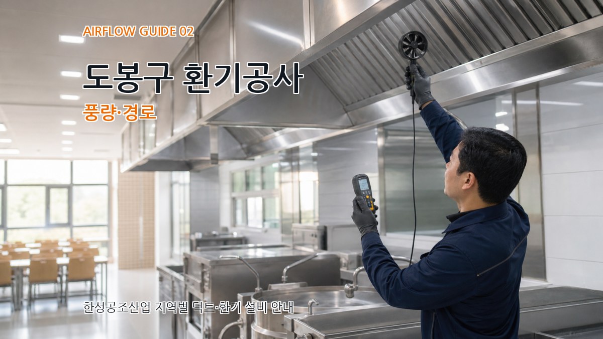 도봉구 환기공사 풍량·경로