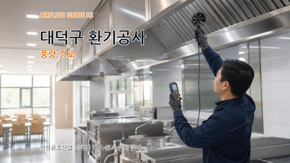 대덕구 환기공사 풍량·경로