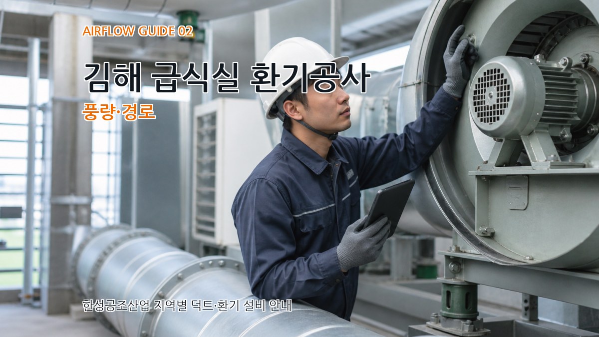 김해 급식실 환기공사 풍량·경로