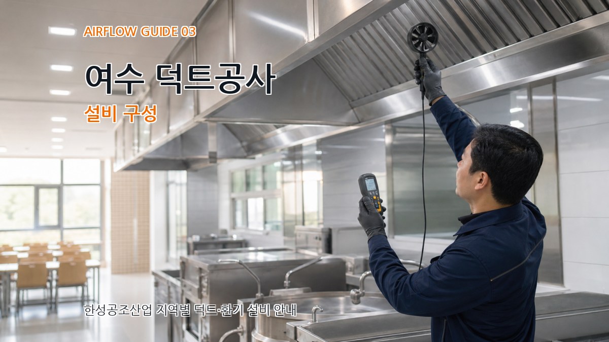 여수 덕트공사 설비 구성