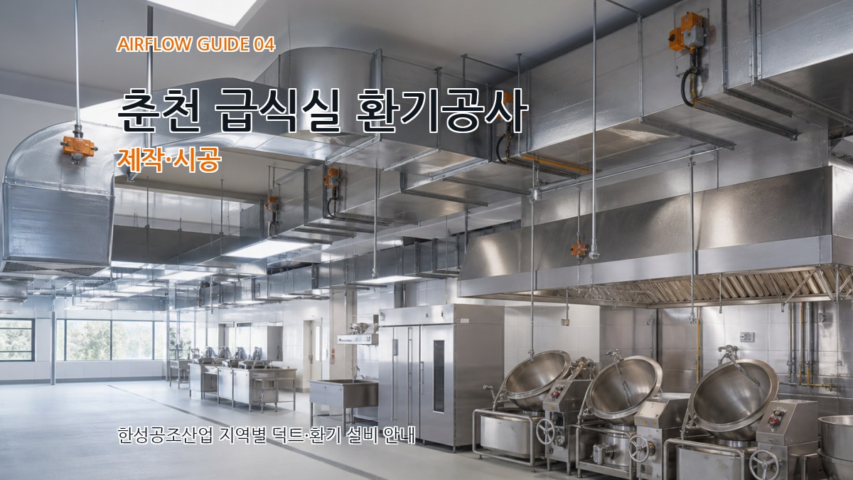 춘천 급식실 환기공사 제작·시공