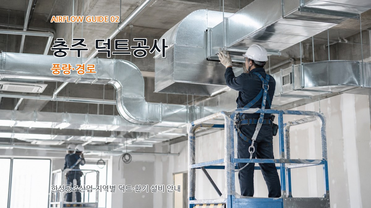 충주 덕트공사 풍량·경로
