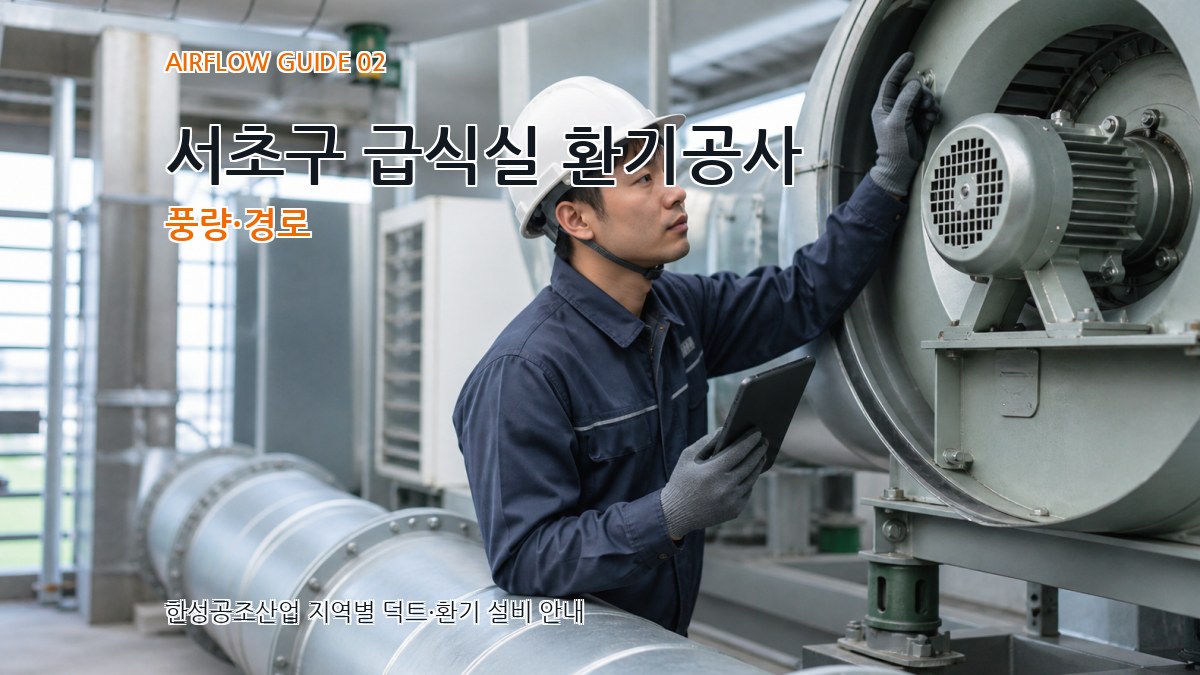 서초구 급식실 환기공사 풍량·경로