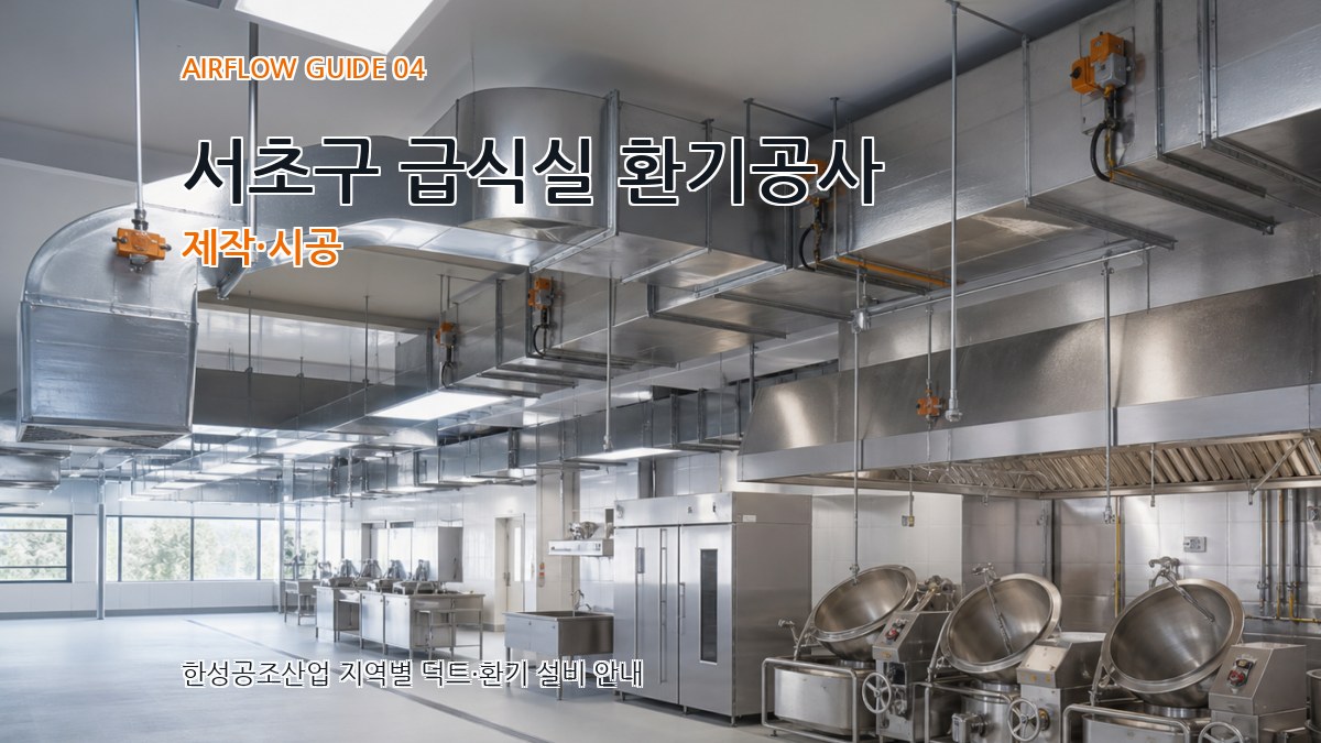 서초구 급식실 환기공사 제작·시공
