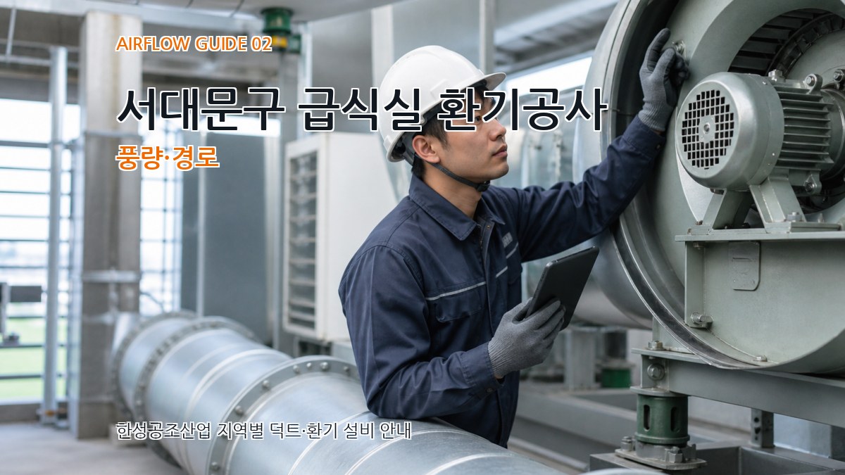 서대문구 급식실 환기공사 풍량·경로