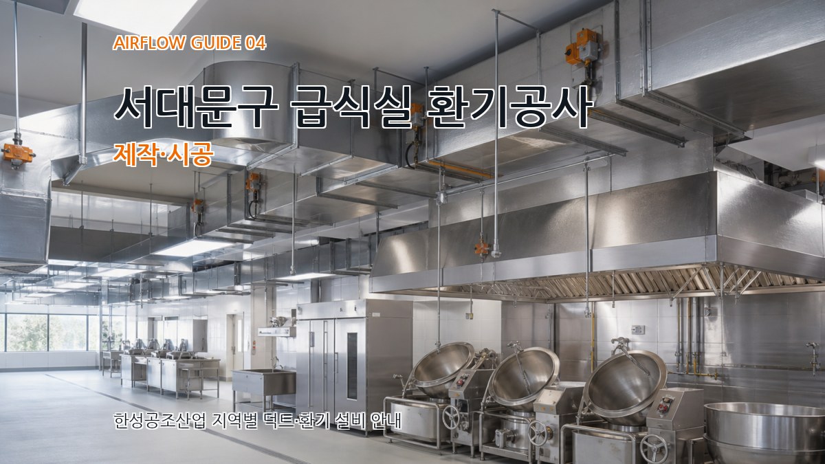 서대문구 급식실 환기공사 제작·시공