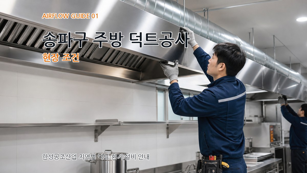 송파구 주방 덕트공사