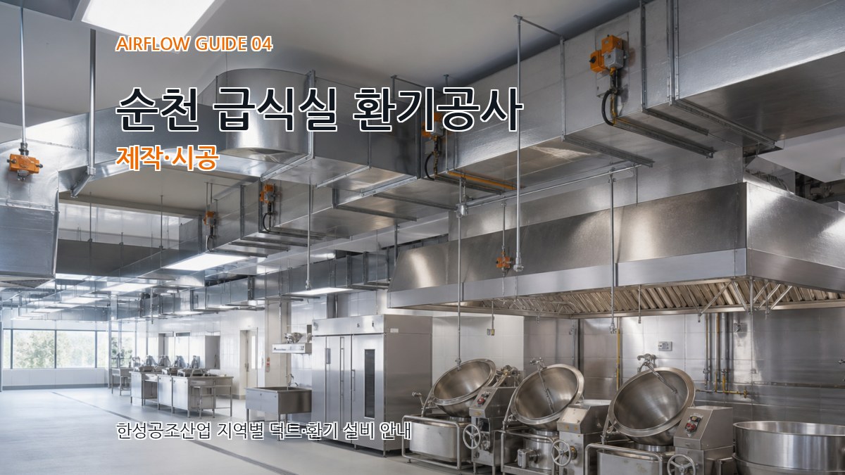 순천 급식실 환기공사 제작·시공