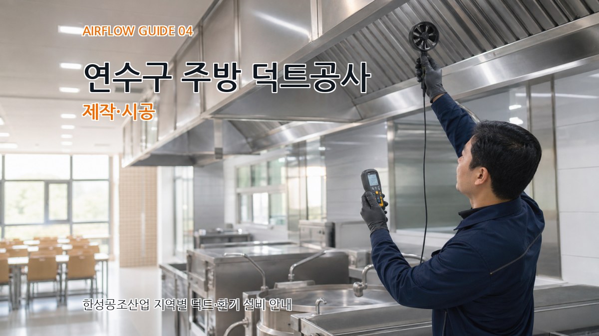 연수구 주방 덕트공사 제작·시공