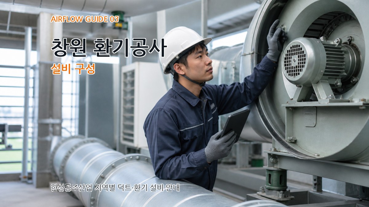 창원 환기공사 설비 구성